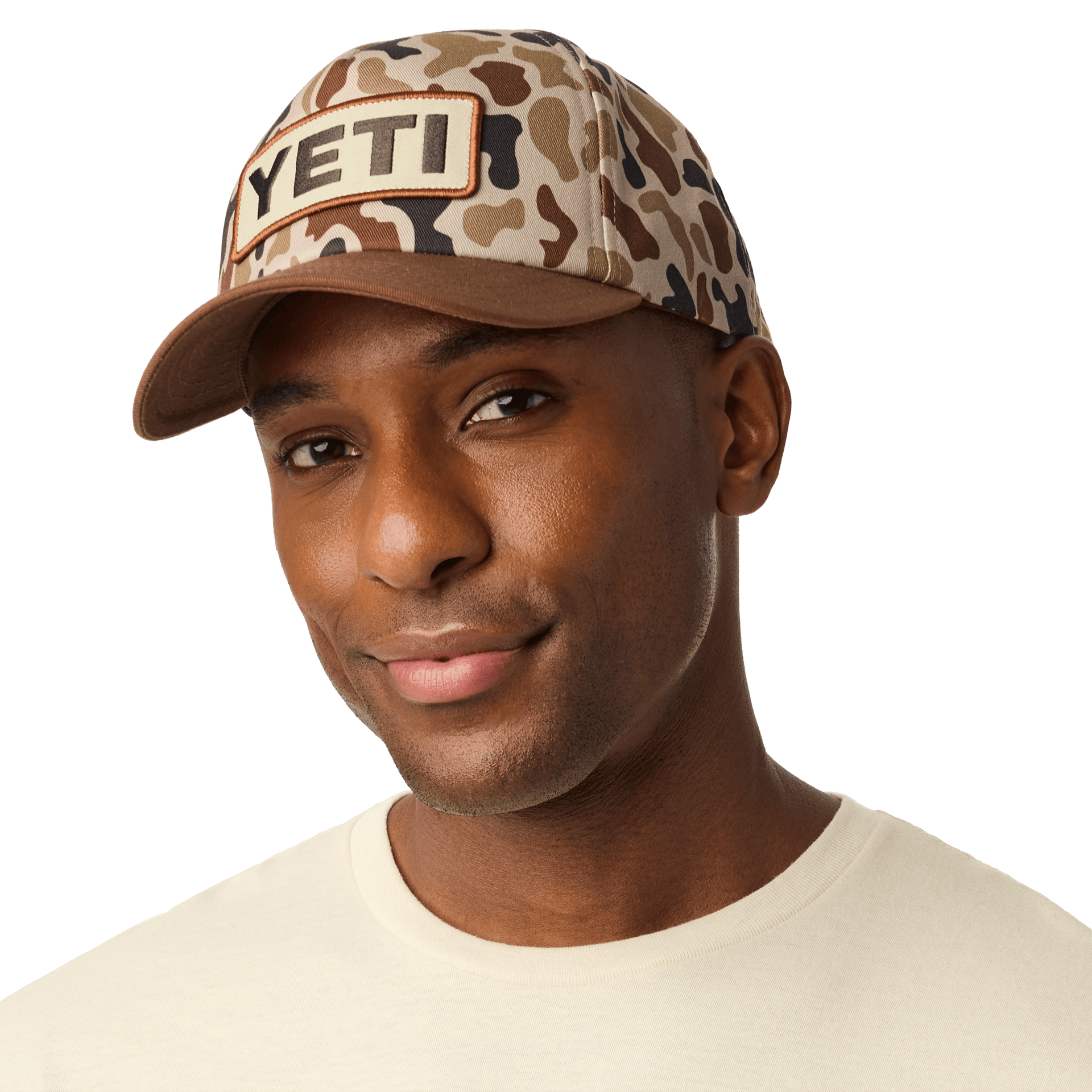 YETI® Wetlands Camo Logo Badge Mid Pro Flat Brim Hat
